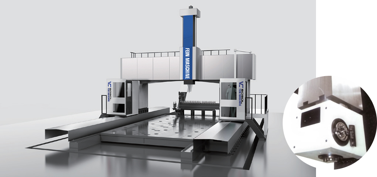 Beam-moving rocking cradle five-axis machining center